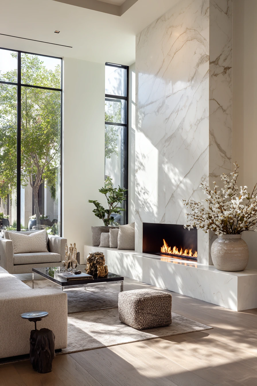 modern fireplace ideas 21