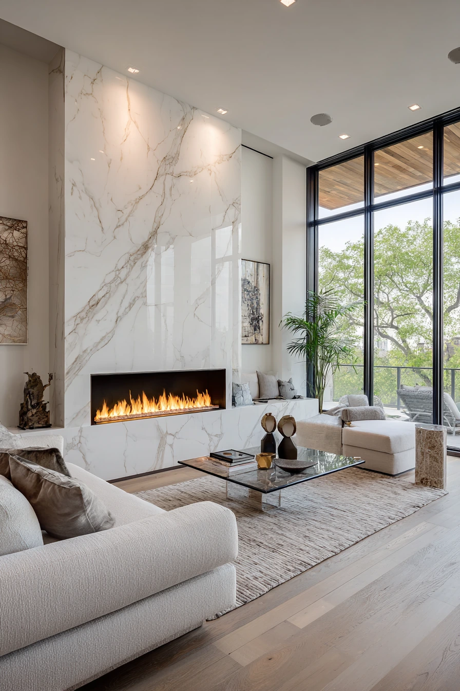 modern fireplace ideas 24