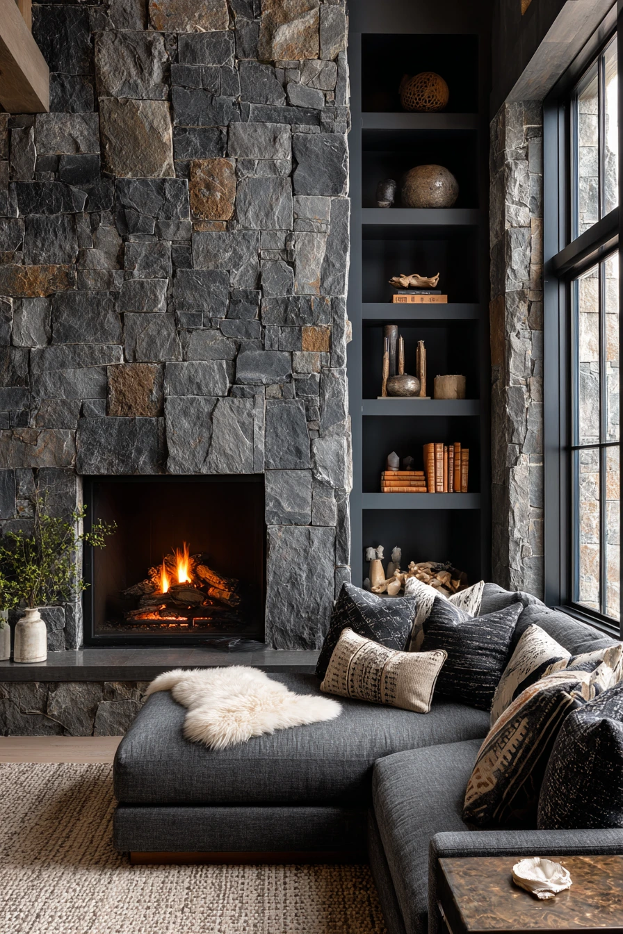 modern fireplace ideas 25