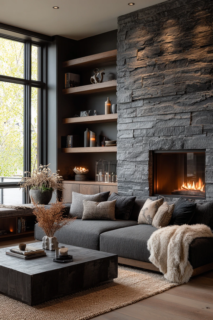 modern fireplace ideas 28