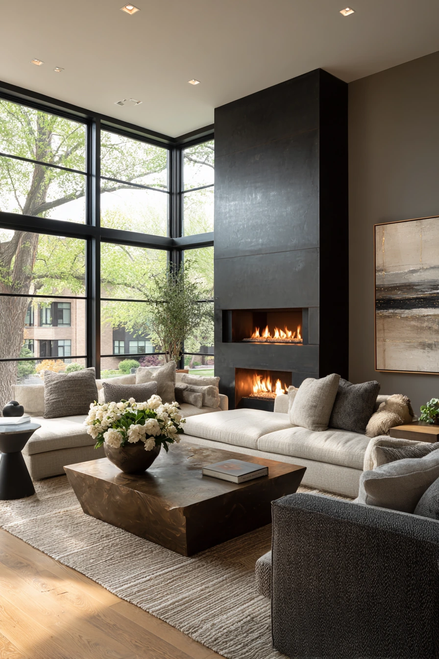 modern fireplace ideas 29