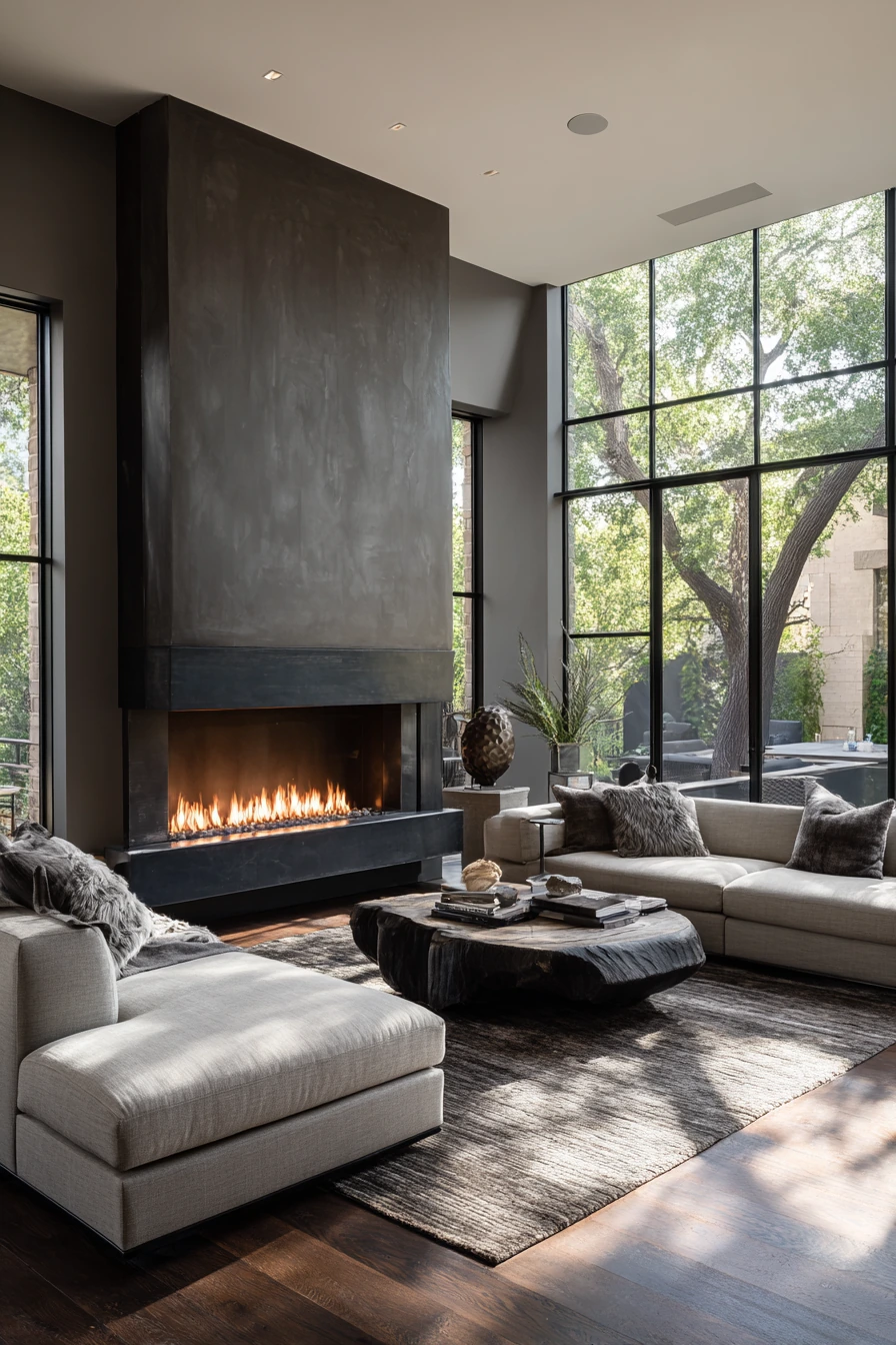 modern fireplace ideas 30