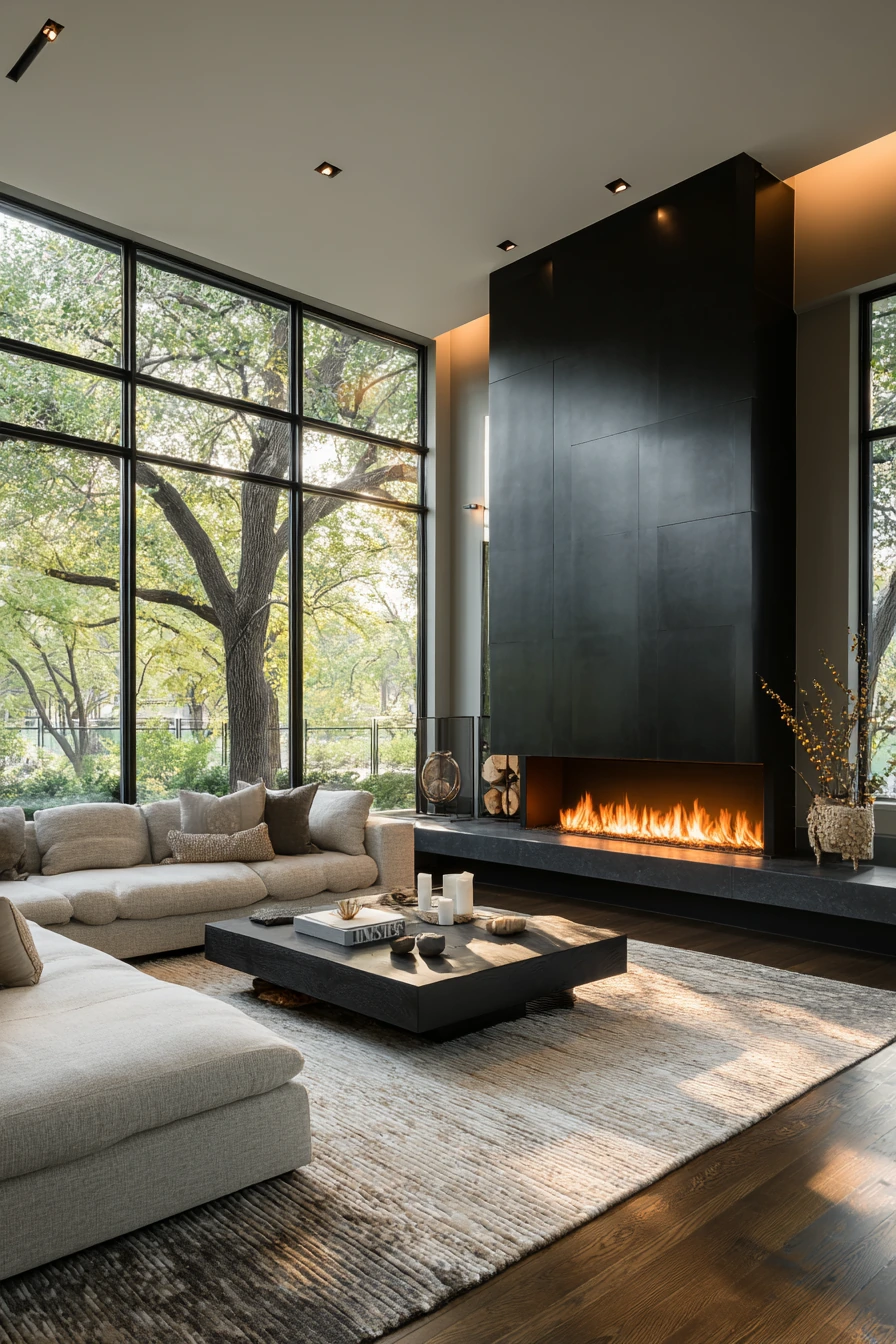 modern fireplace ideas 31