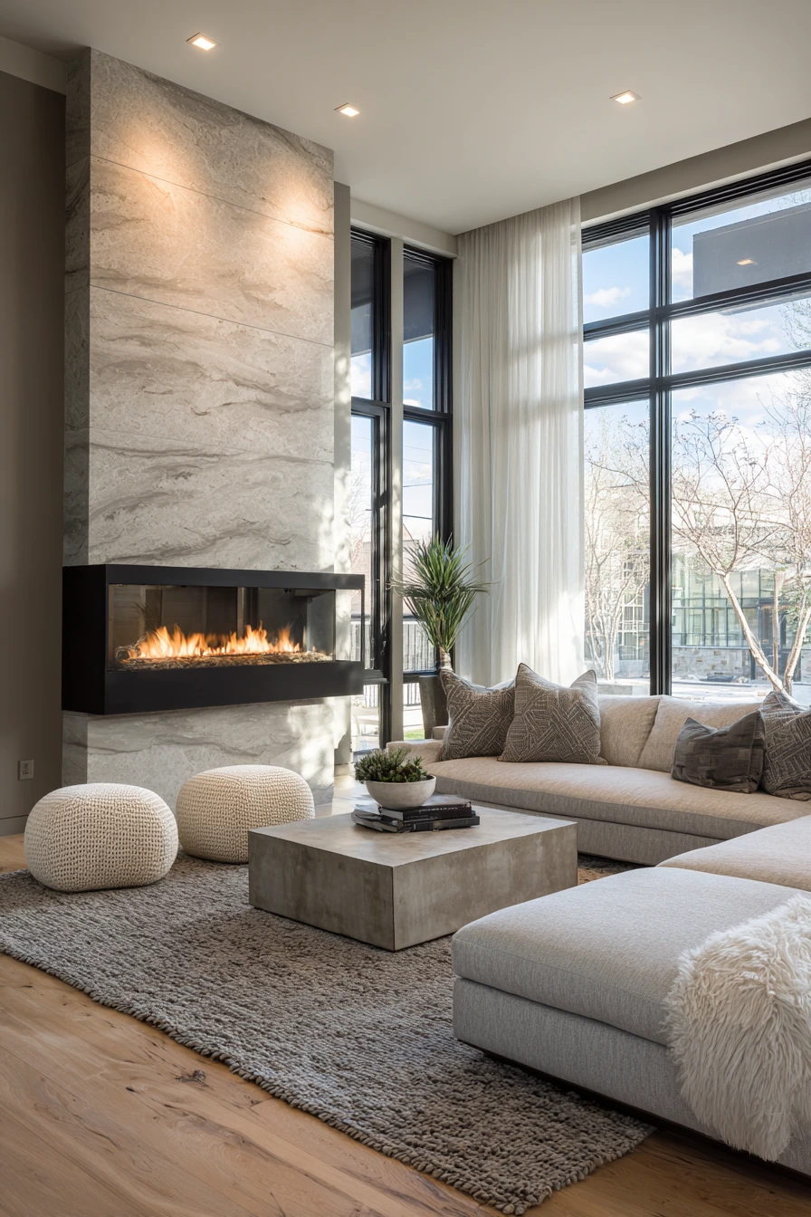 modern fireplace ideas 32