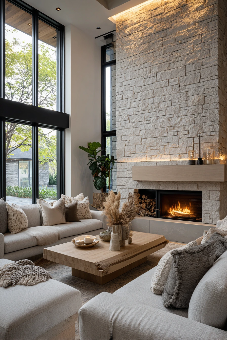 modern fireplace ideas 33