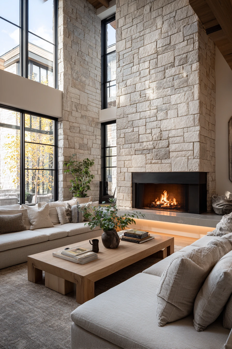 modern fireplace ideas 35