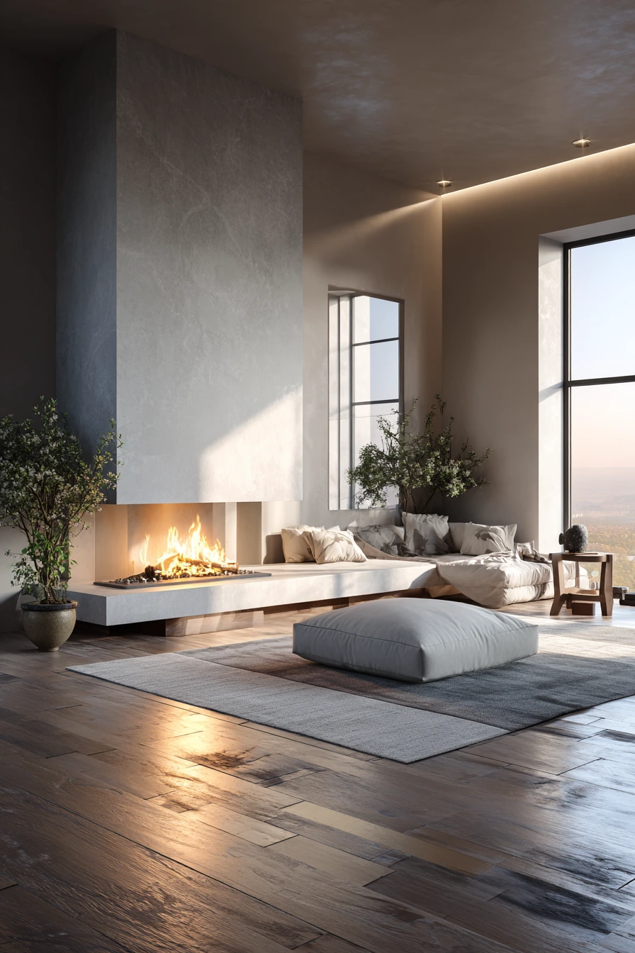 modern fireplace ideas 38