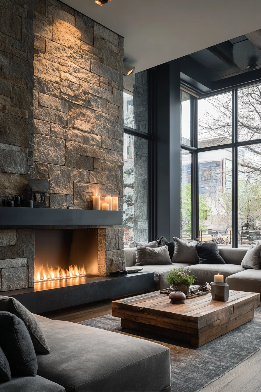 modern fireplace ideas 7