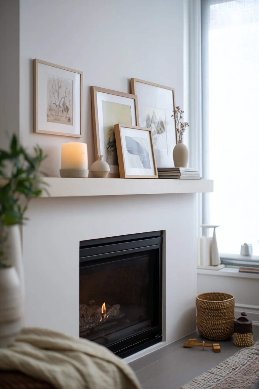 modern mantel decor ideas 16