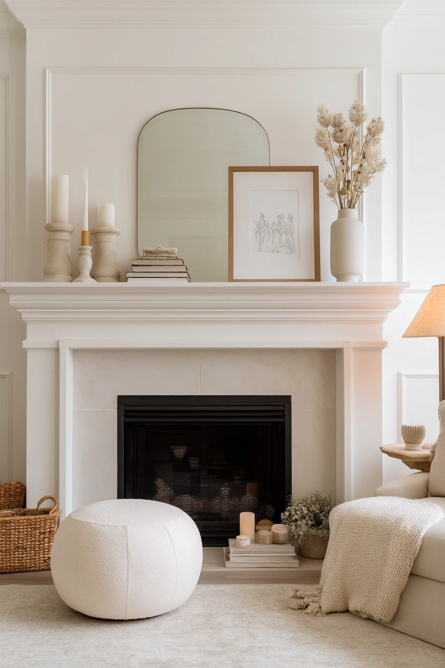 modern mantel decor ideas 22