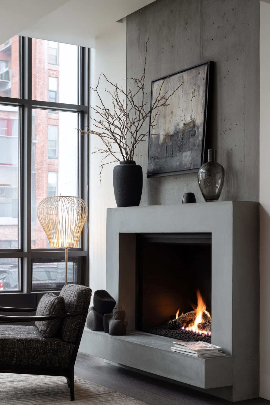 modern mantel decor ideas 28