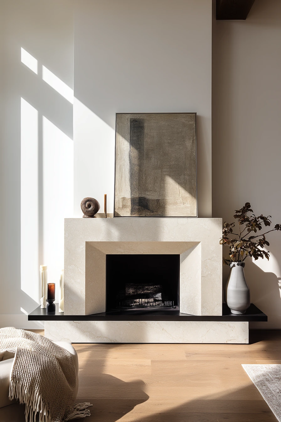 modern mantel decor ideas 38