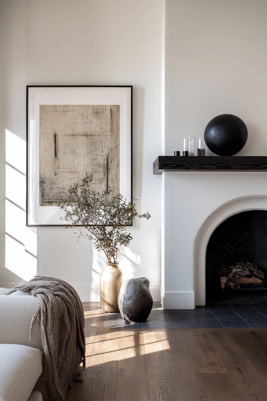 modern mantel decor ideas 39