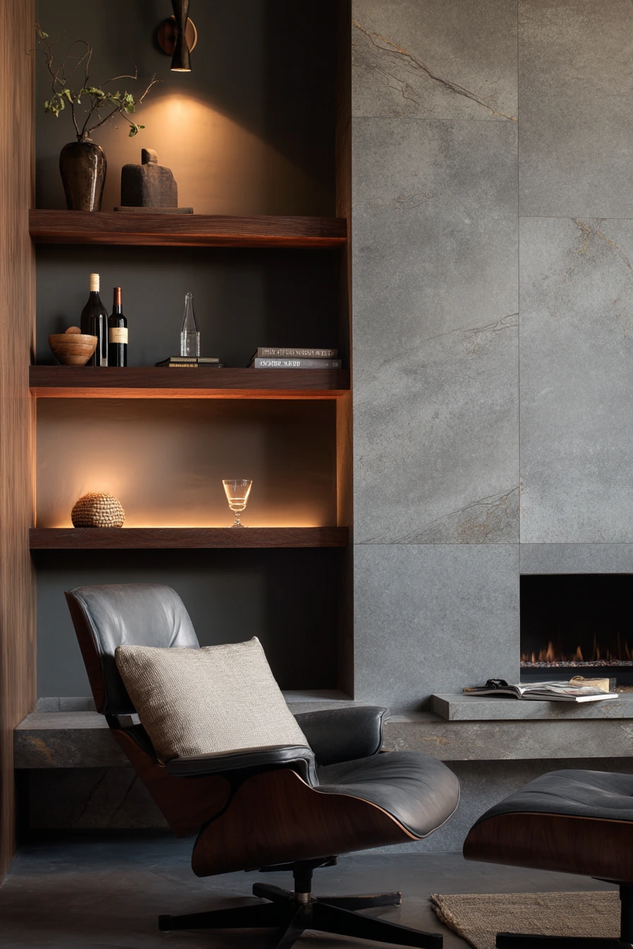 modern stone fireplace ideas 16
