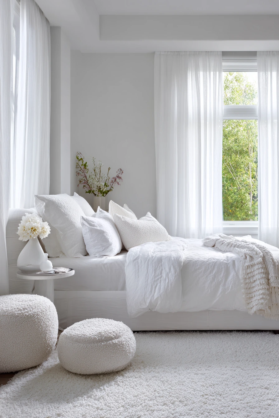 monochromatic bedroom ideas 12