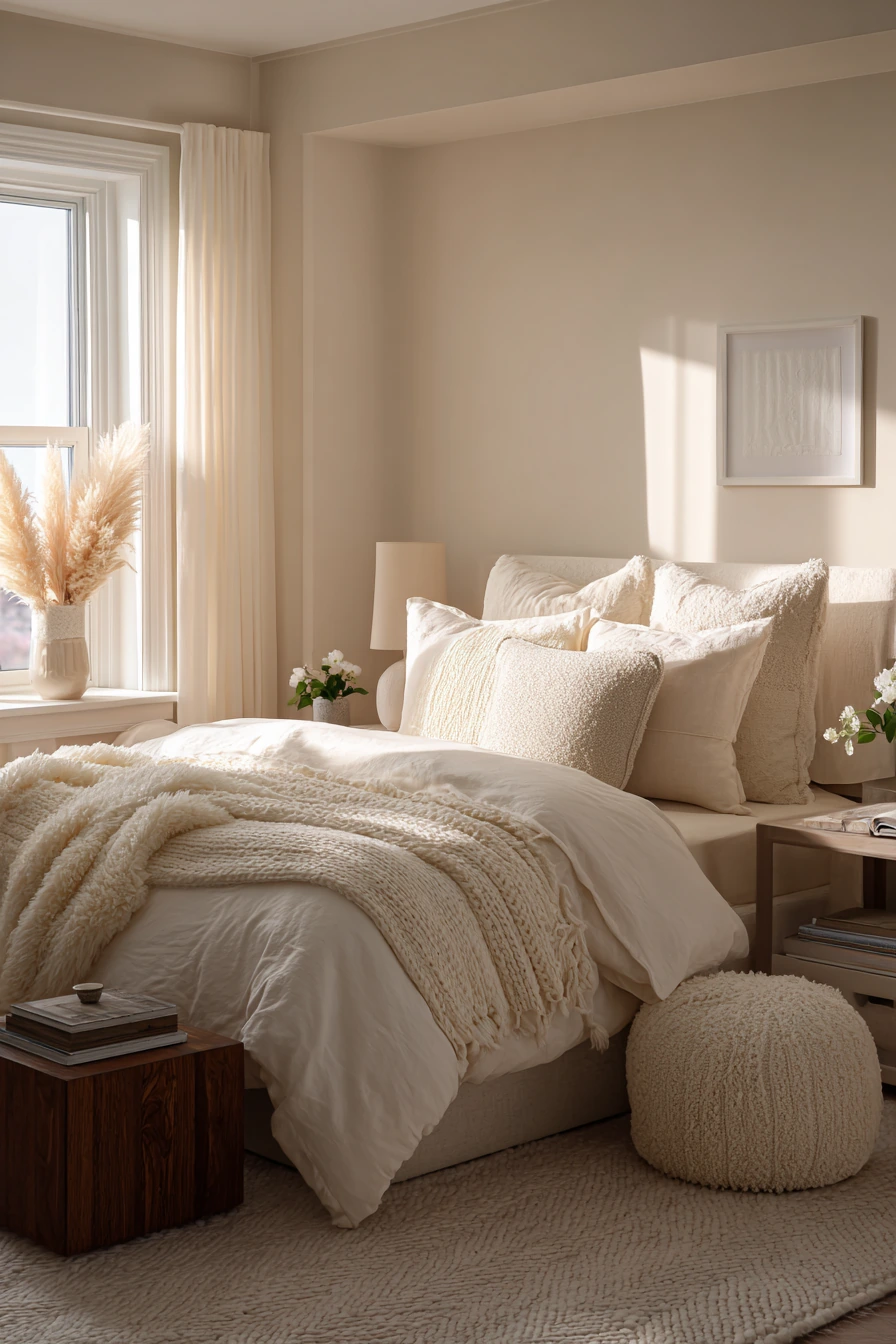 monochromatic bedroom ideas 22