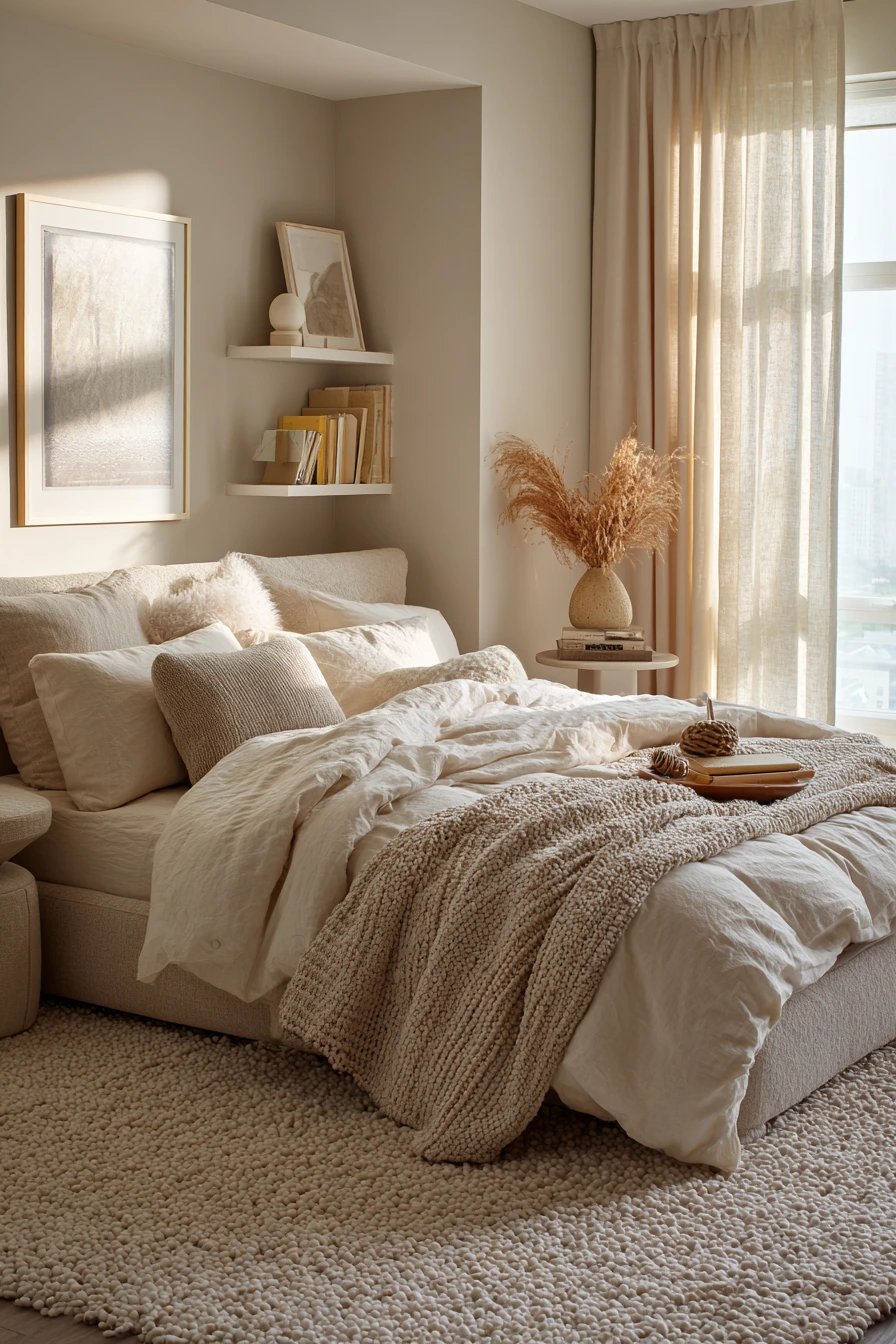 monochromatic bedroom ideas 24