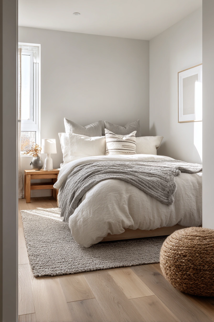 monochromatic bedroom ideas 32