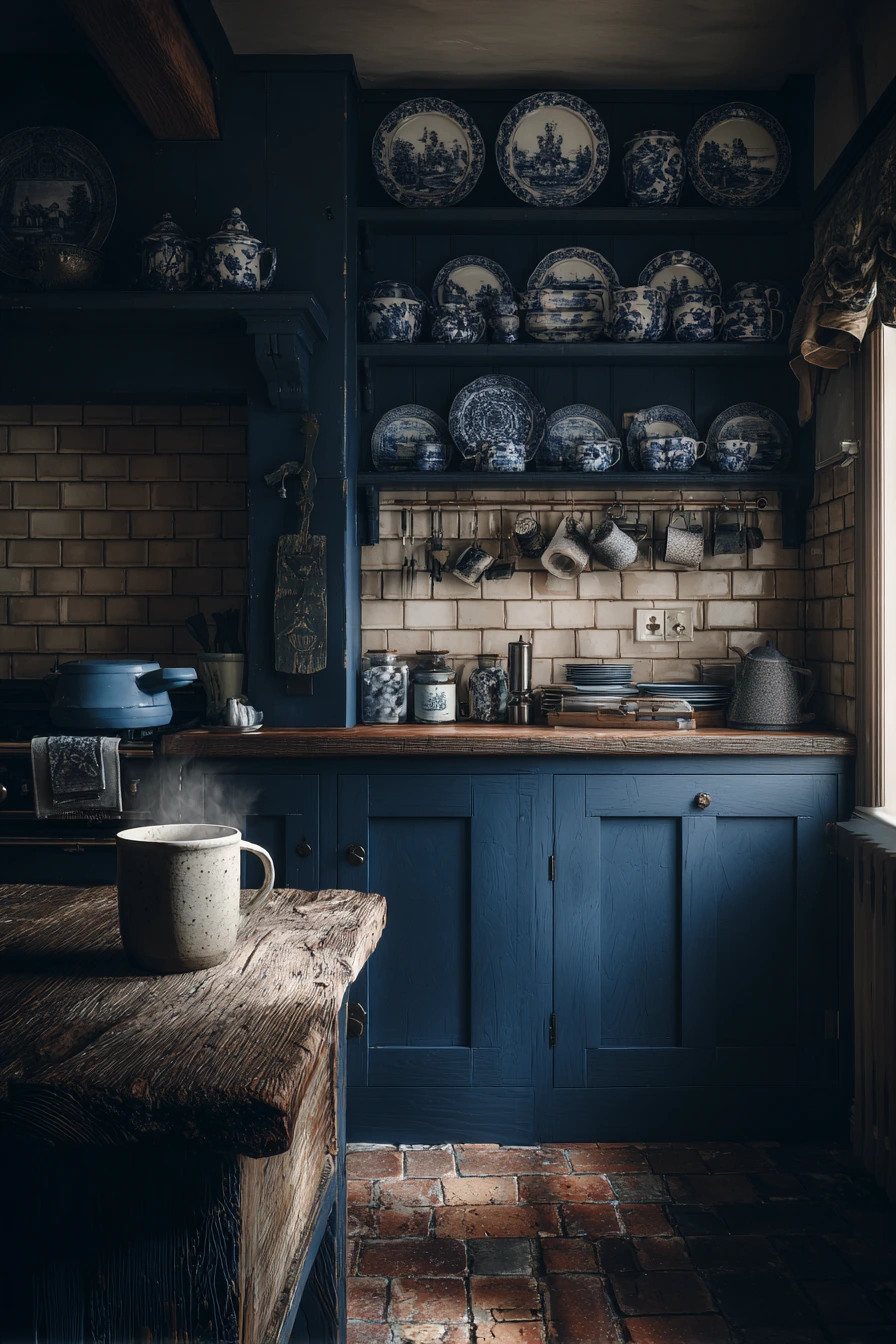 moody cottage kitchen 25