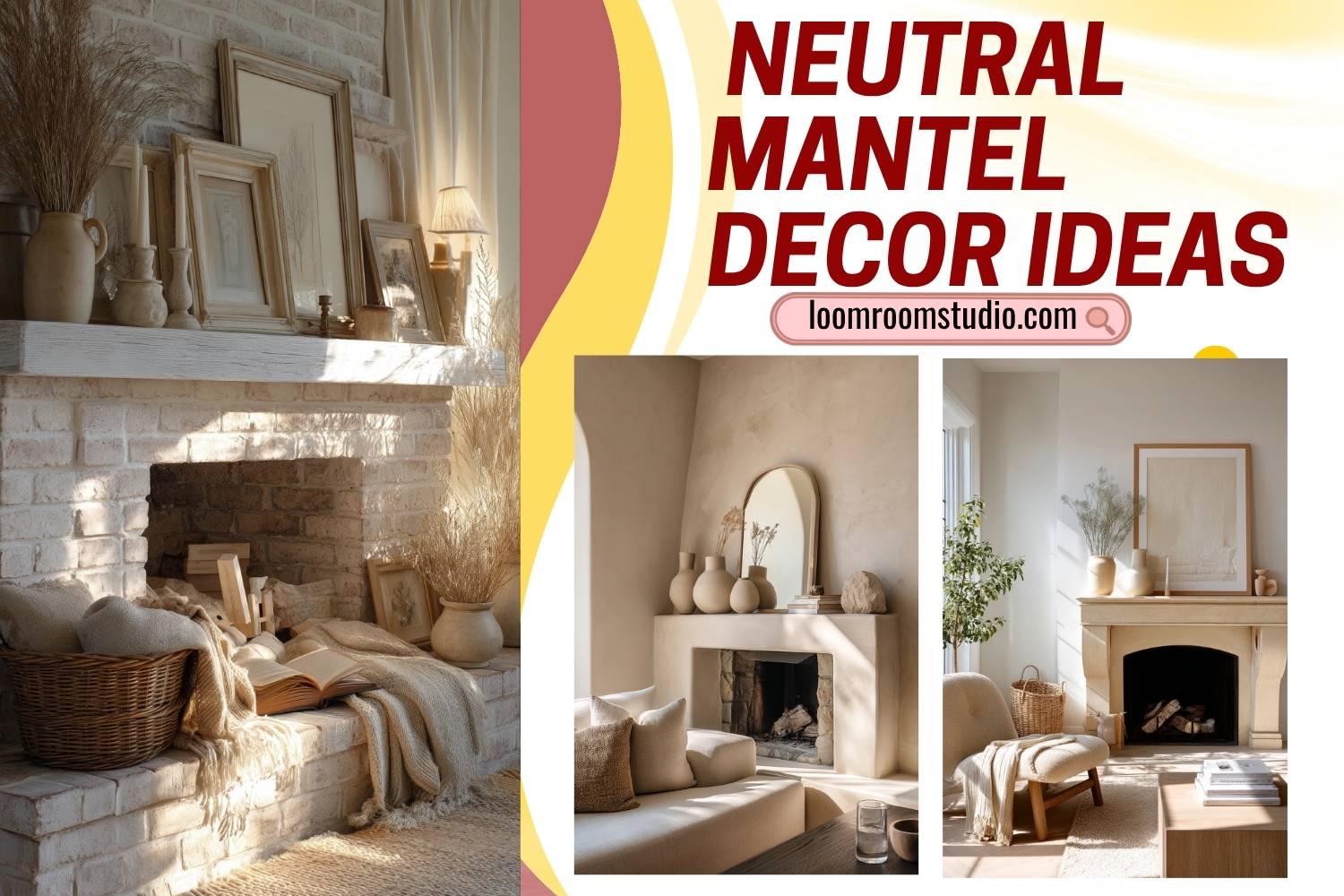neutral mantel decor ideas