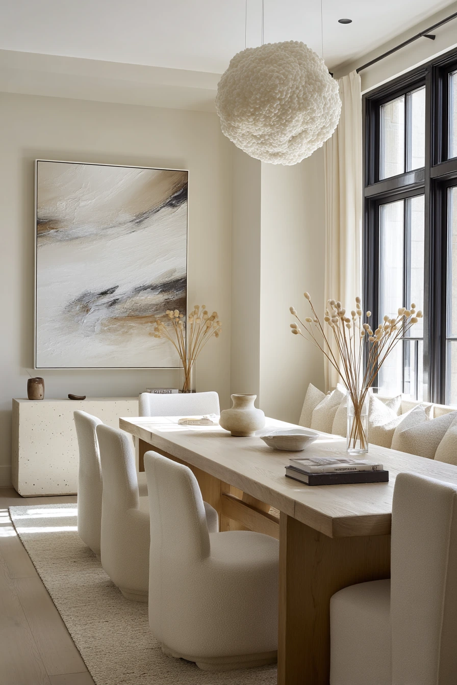 neutral dining room ideas 37