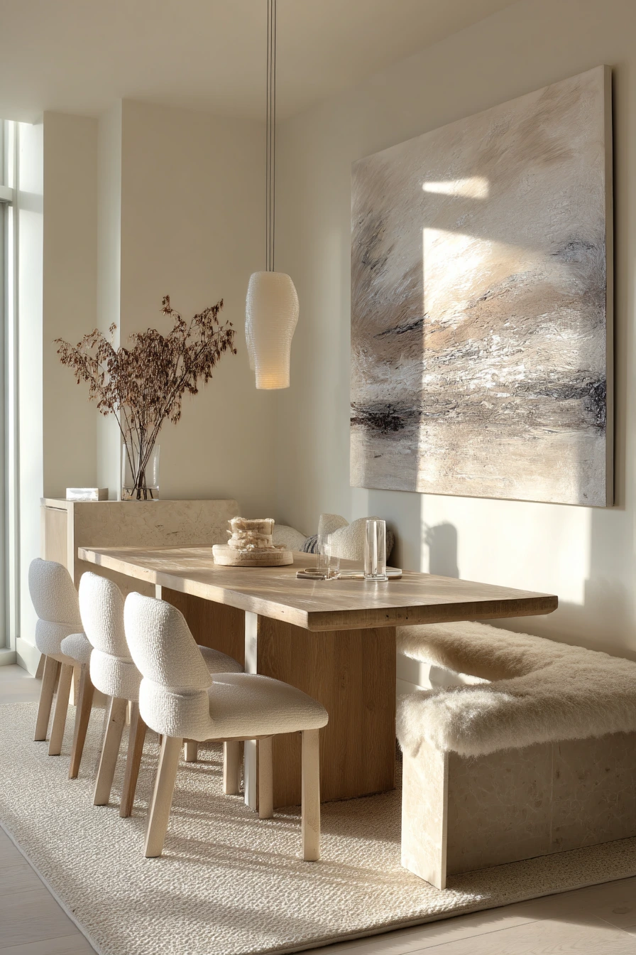 neutral dining room ideas 38