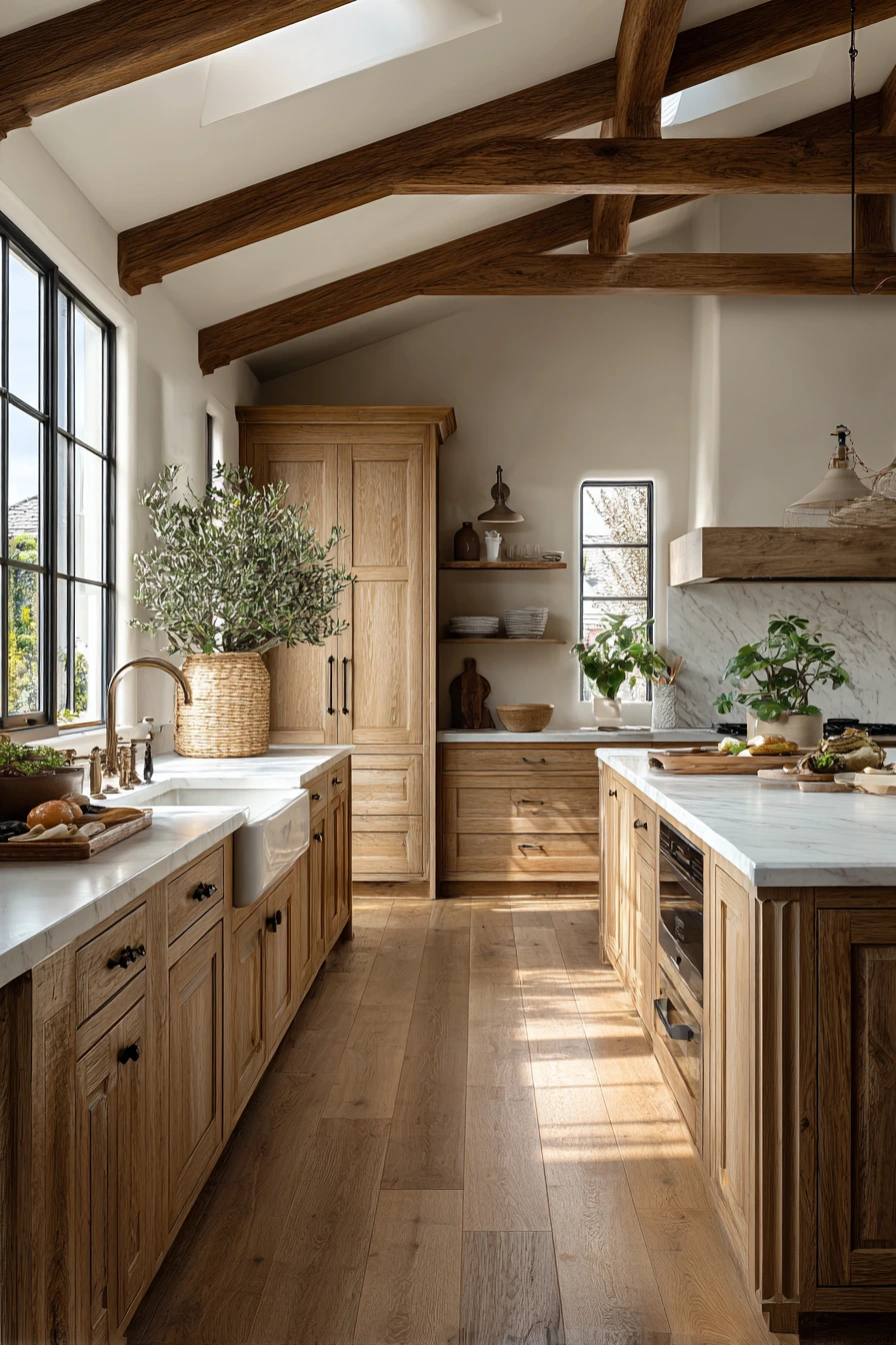 oak kitchen cabinets 14