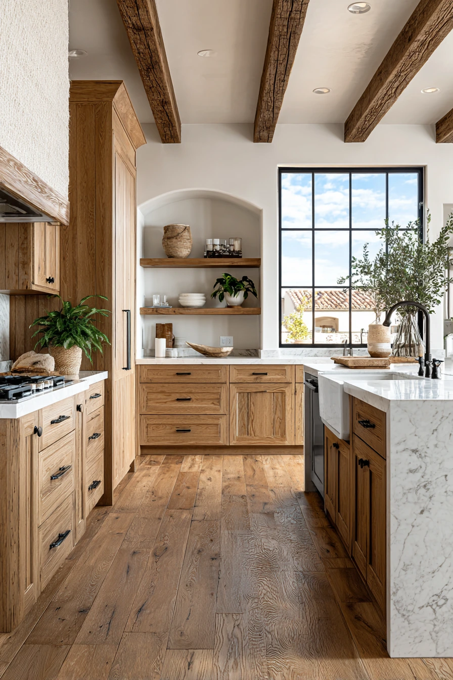 oak kitchen cabinets 16
