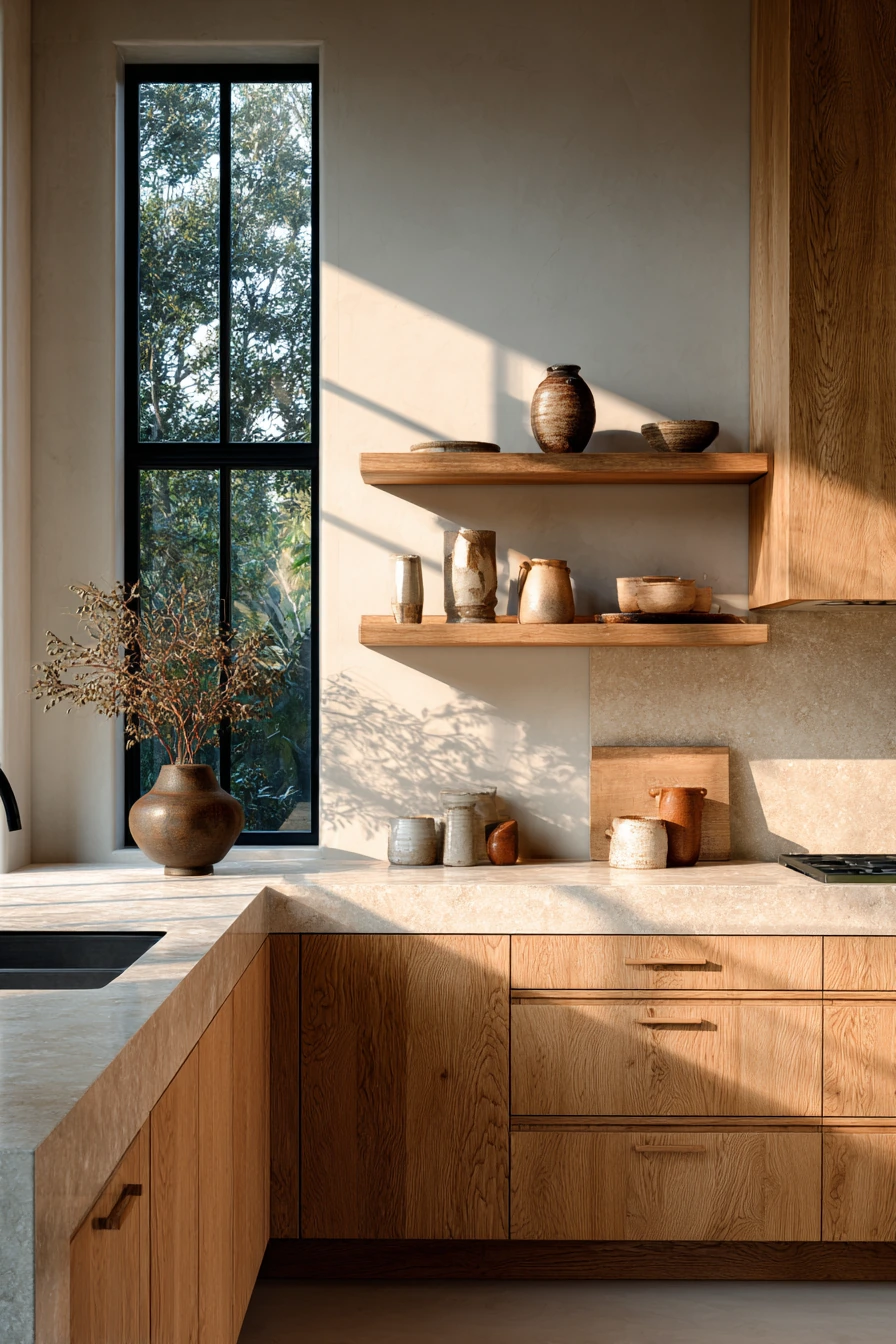 oak kitchen cabinets 25