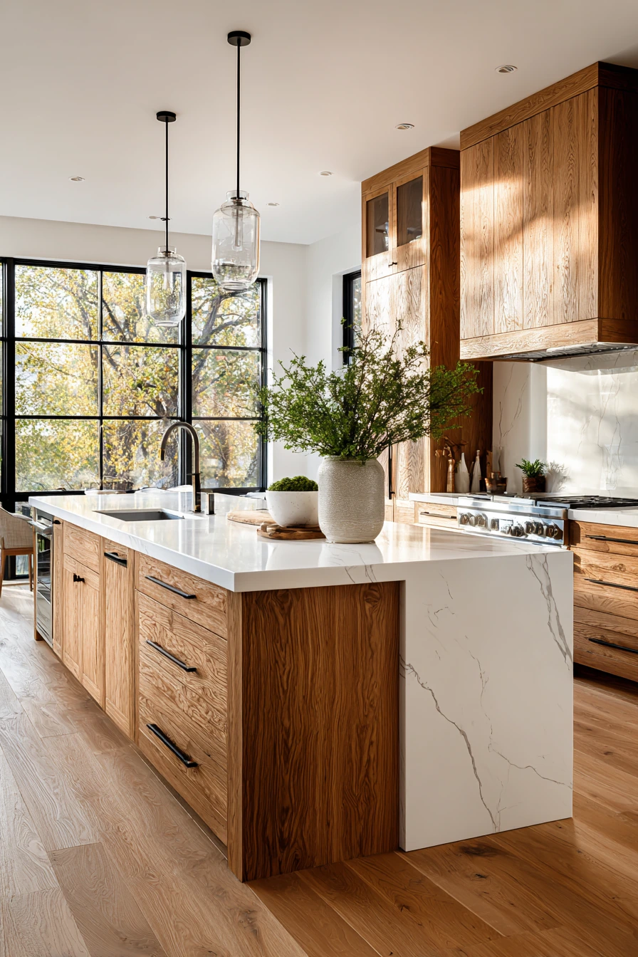 oak kitchen cabinets 9