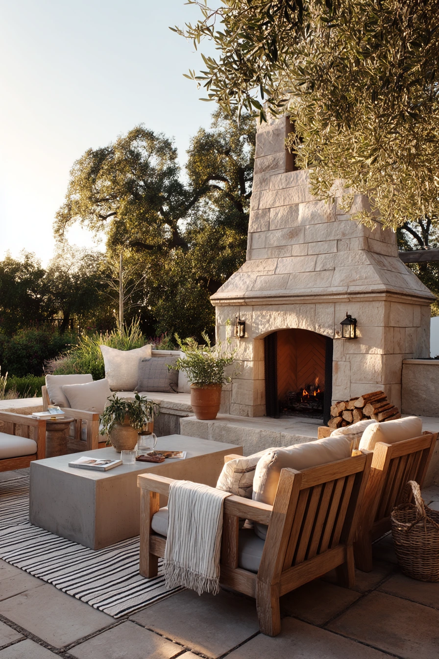 outdoor fireplace ideas 1