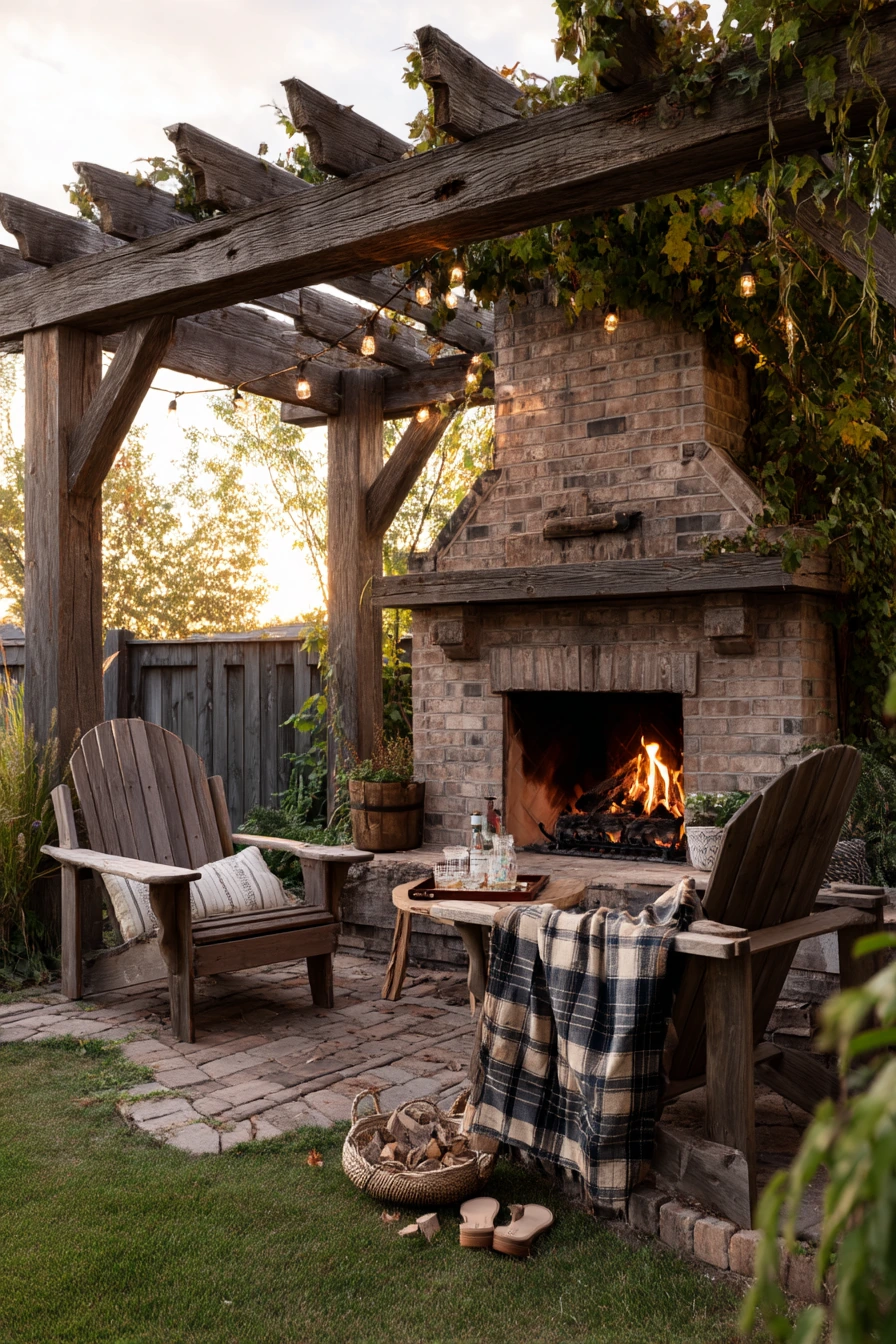 outdoor fireplace ideas 10