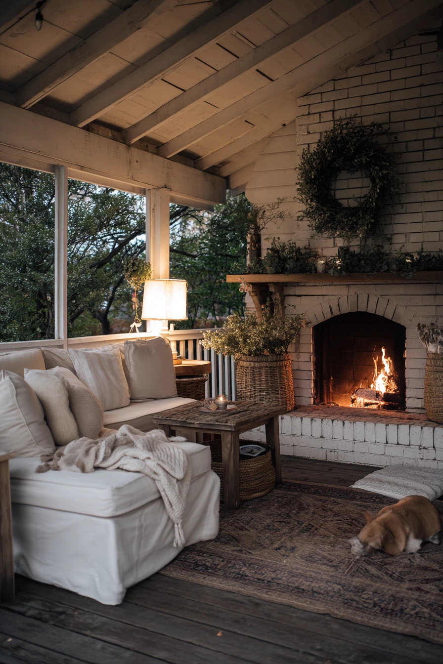 outdoor fireplace ideas 19