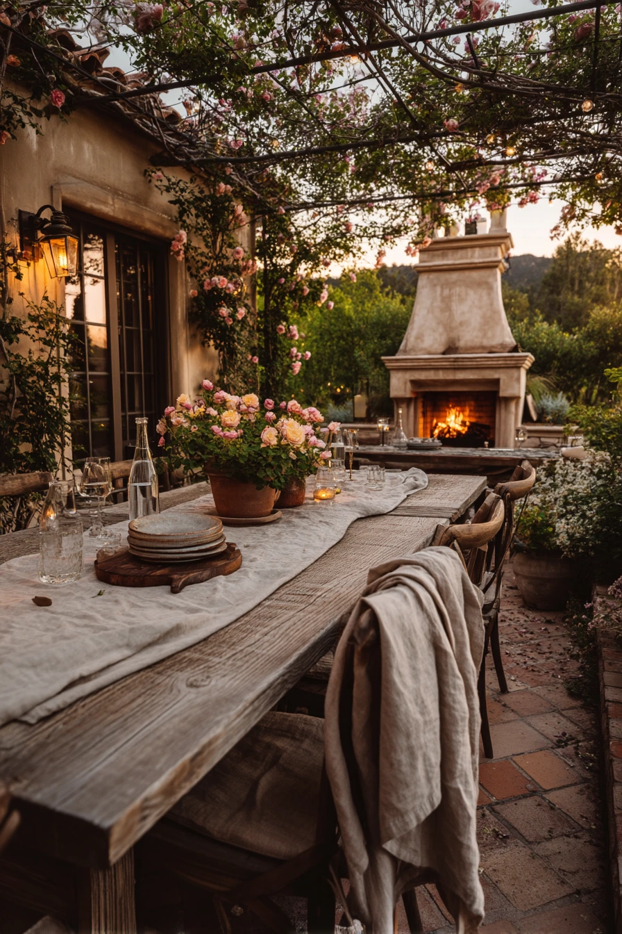 outdoor fireplace ideas 29
