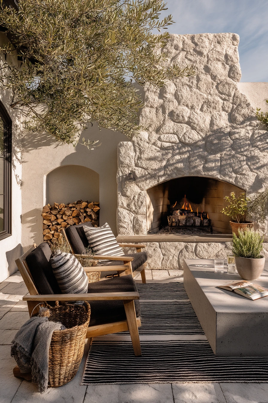 outdoor fireplace ideas 4