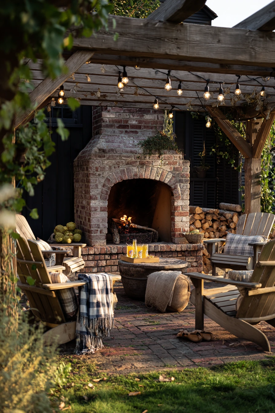 outdoor fireplace ideas 9