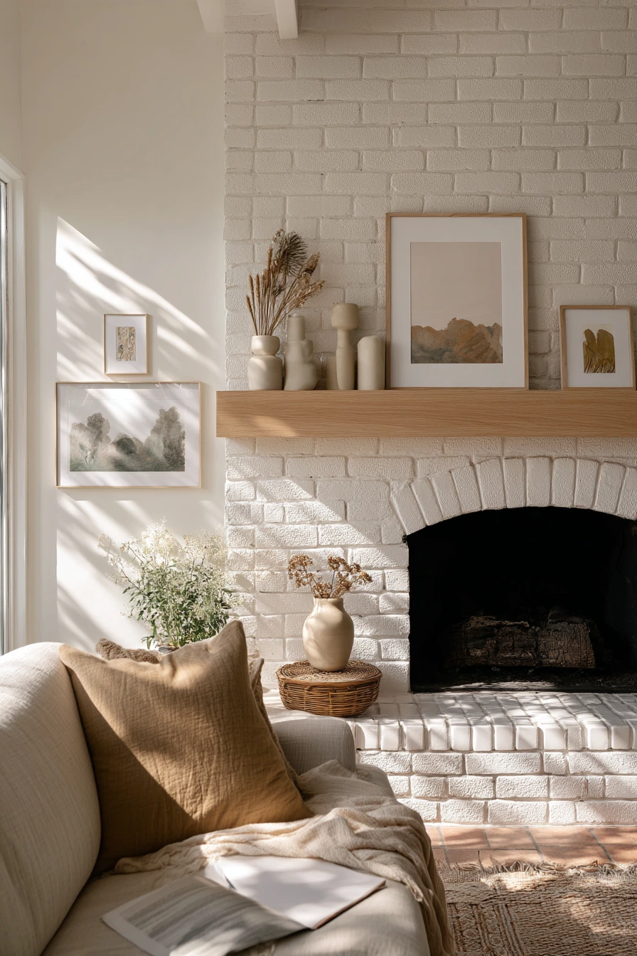 painted fireplace ideas 1