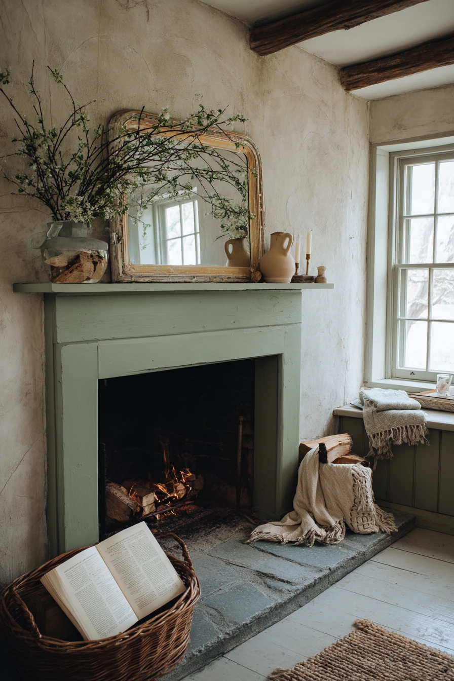 painted fireplace ideas 12