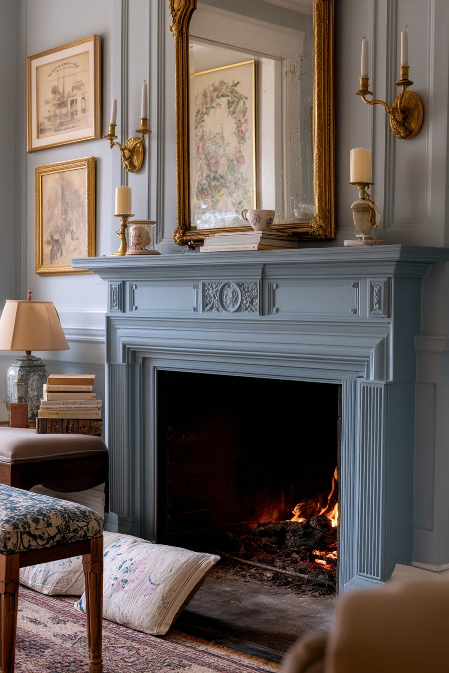 painted fireplace ideas 17