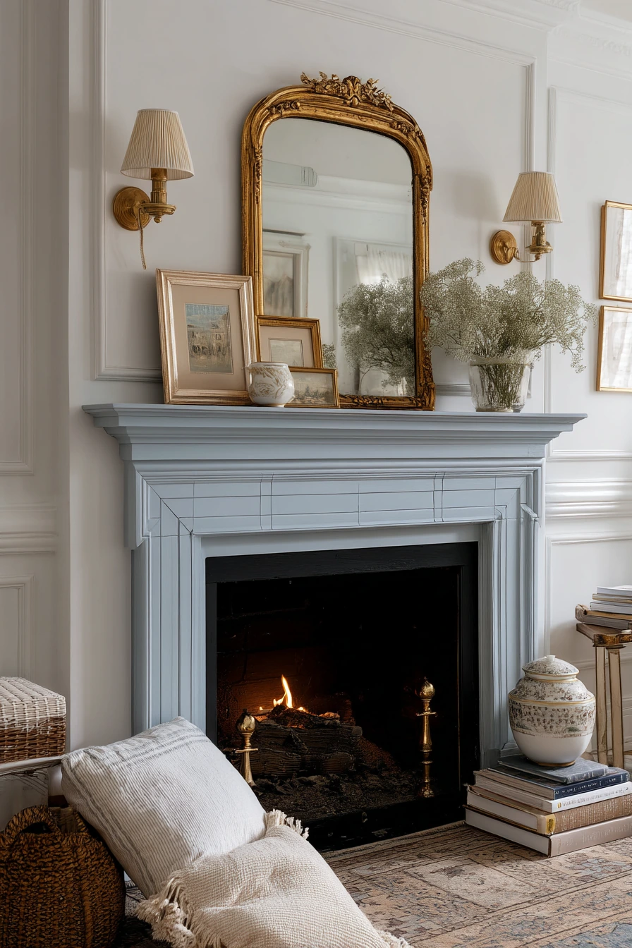 painted fireplace ideas 18