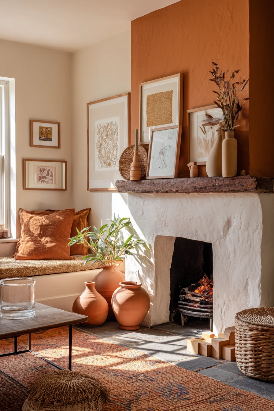 painted fireplace ideas 25