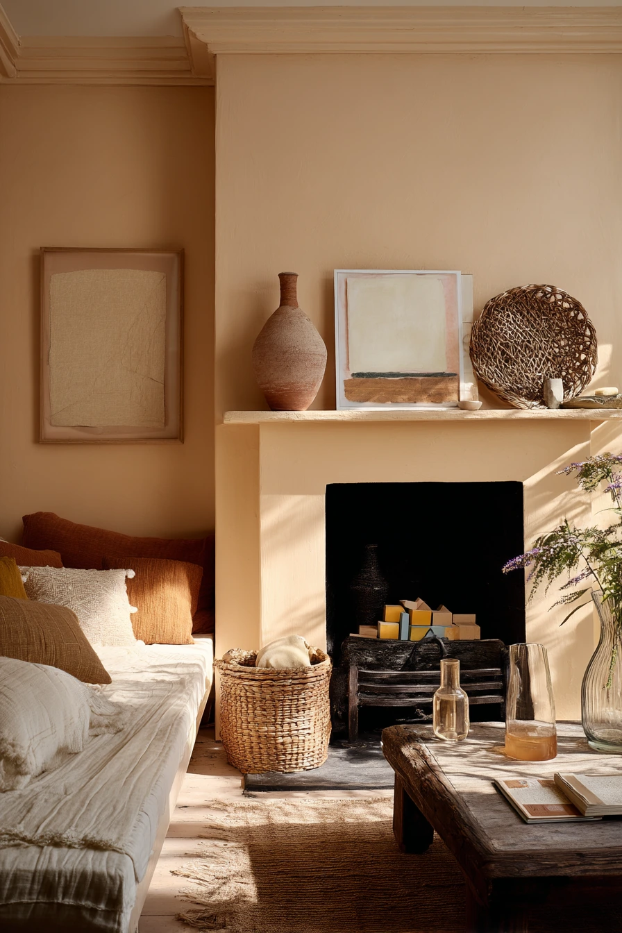 painted fireplace ideas 26