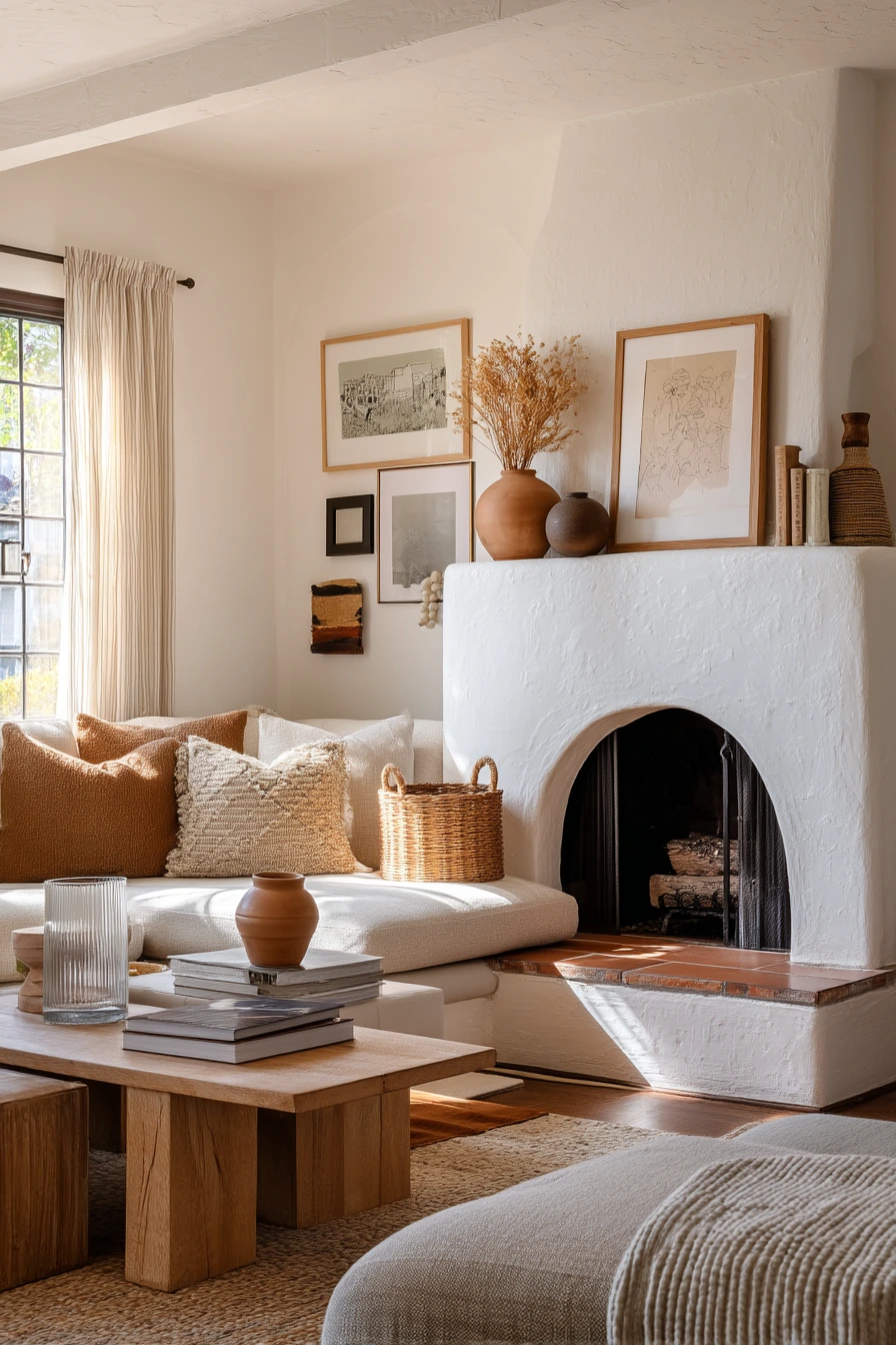 painted fireplace ideas 27
