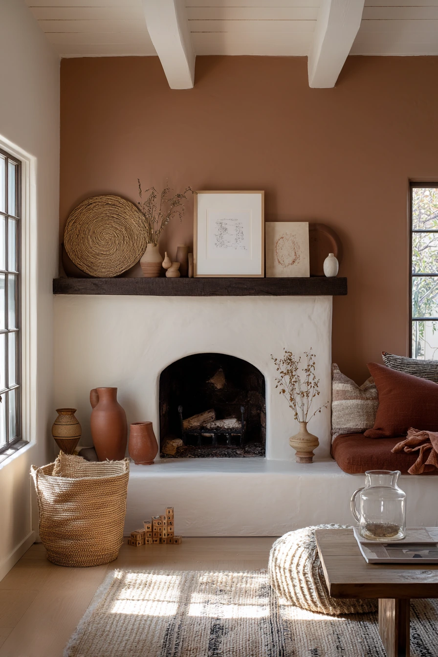 painted fireplace ideas 28