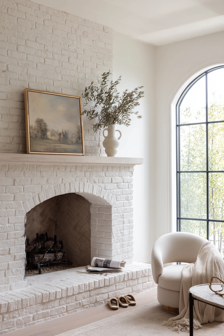 painted fireplace ideas 30