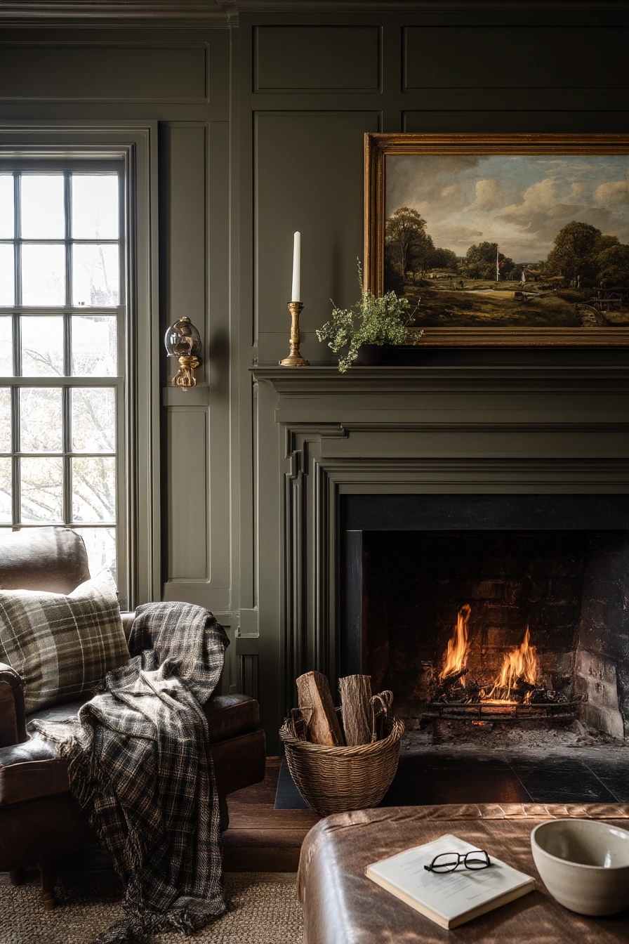painted fireplace ideas 37