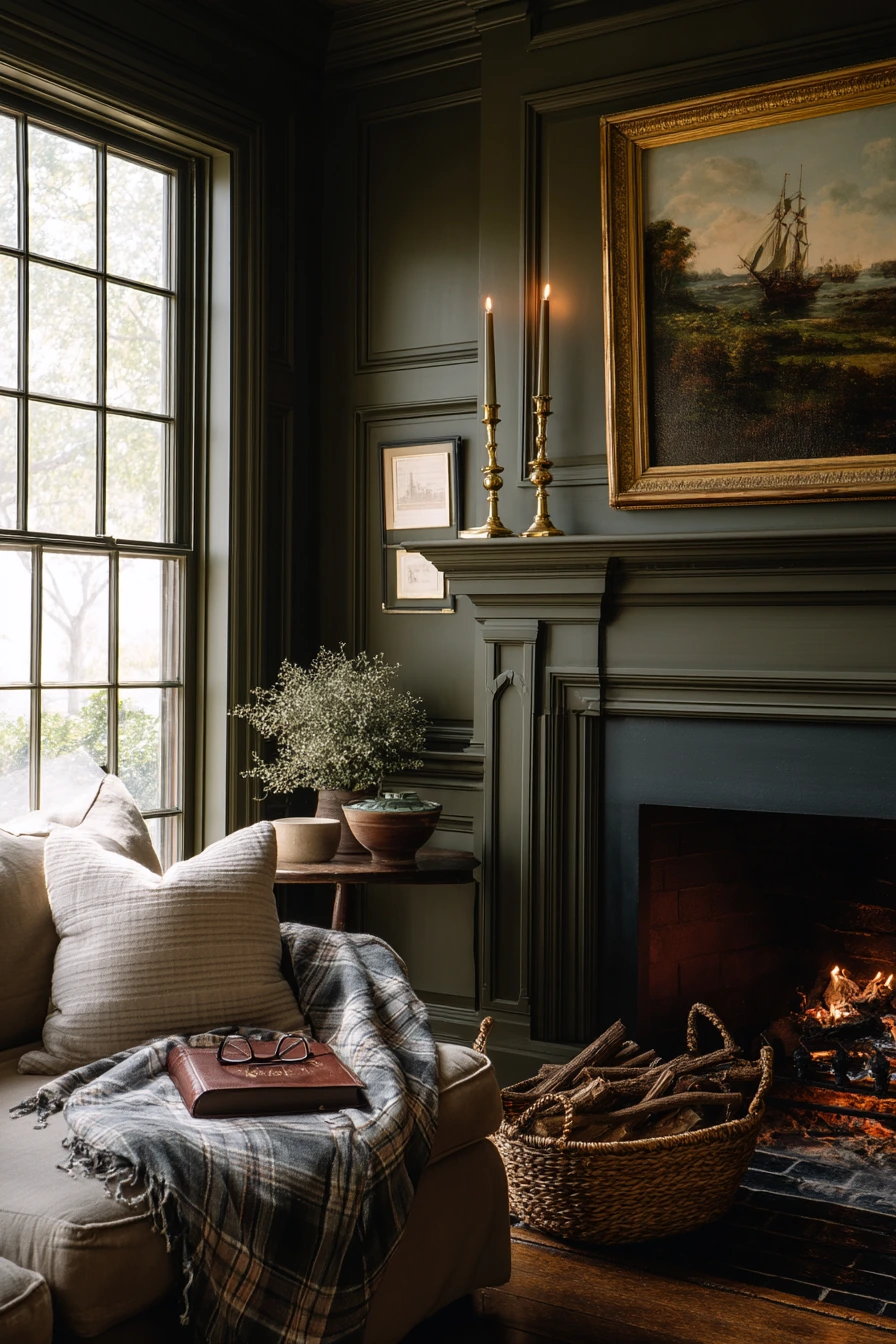 painted fireplace ideas 38