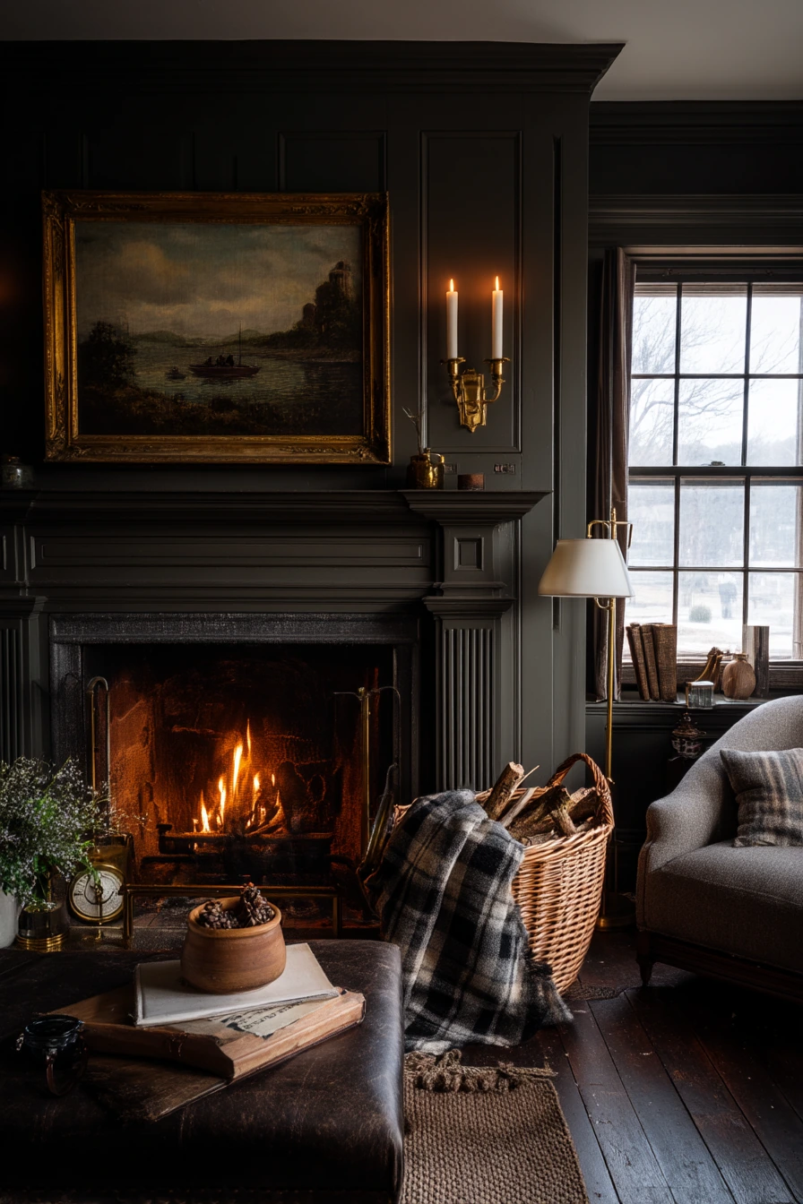 painted fireplace ideas 39