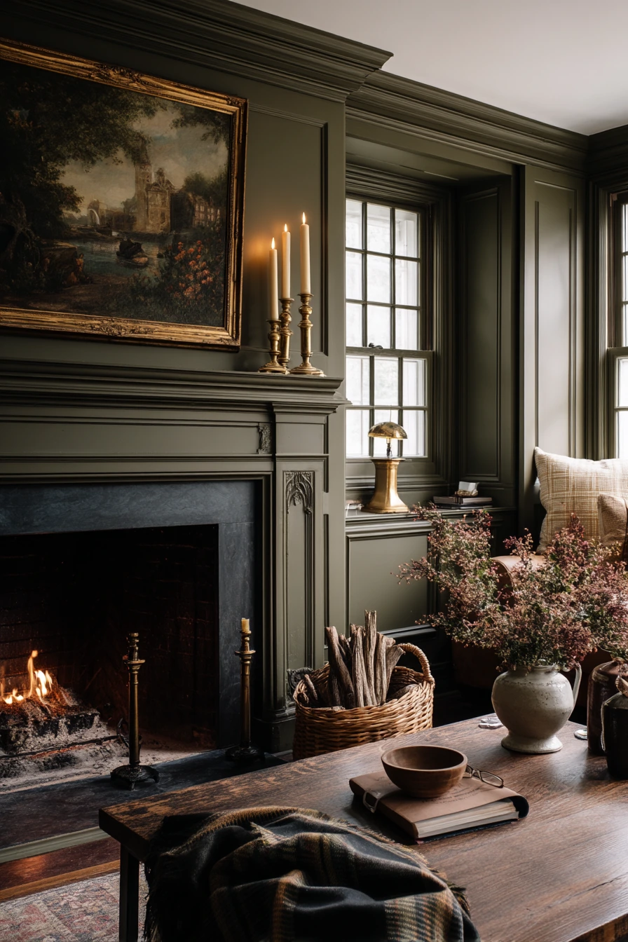 painted fireplace ideas 40