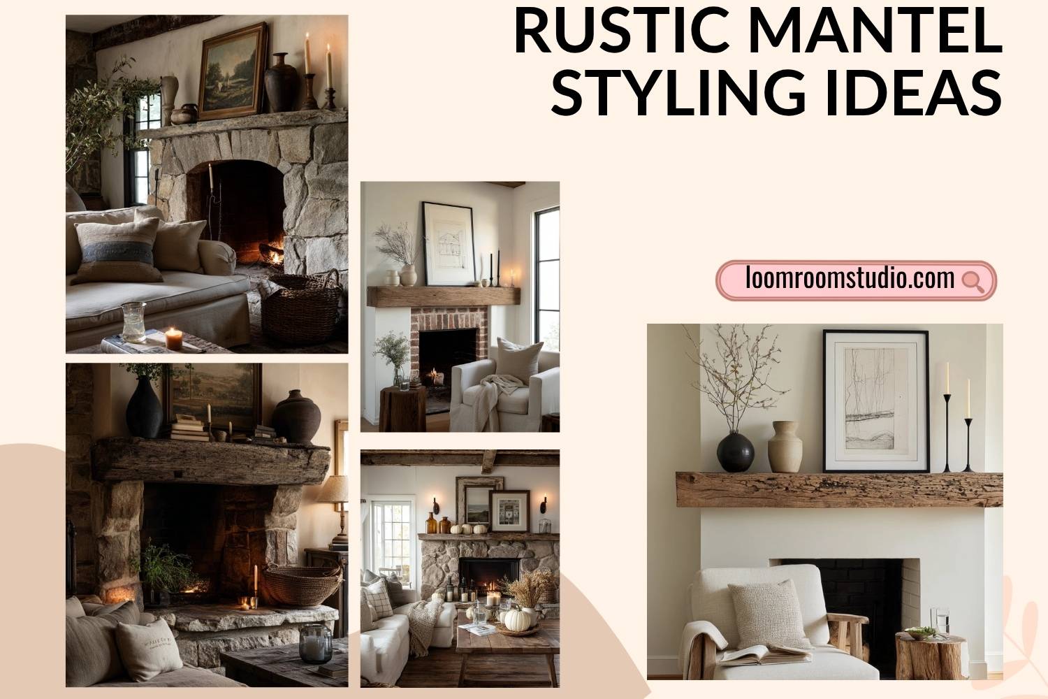 rustic mantel styling ideas